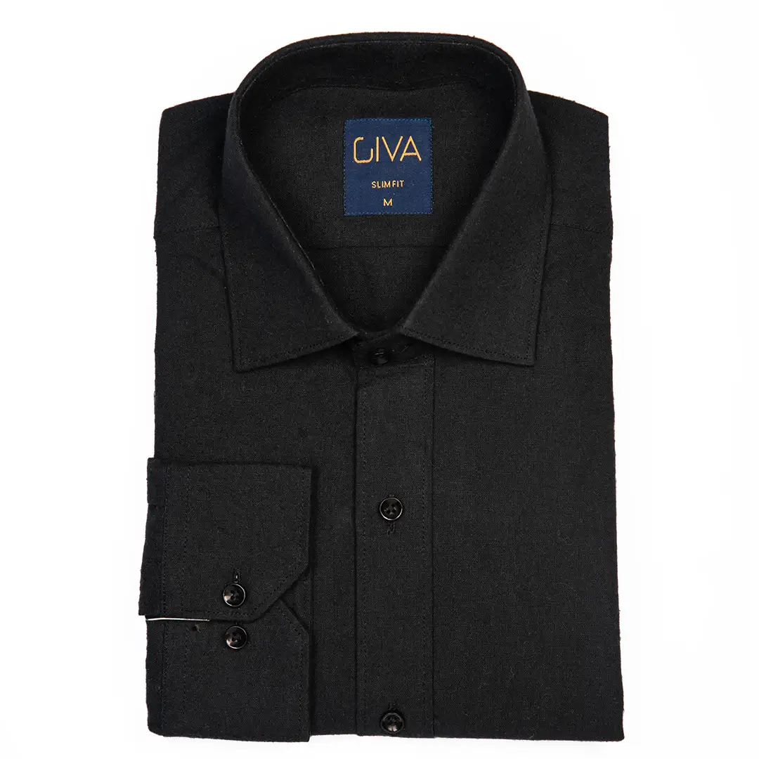 پیراهن پشمی مردانه یقه کراواتی 0814 - Thumbnail 3